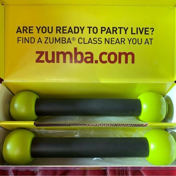 Zumba Fitness Other Zumba Toning Sticks Set 2 Green Shaker Workout Weights Dumbbells Lb Ea